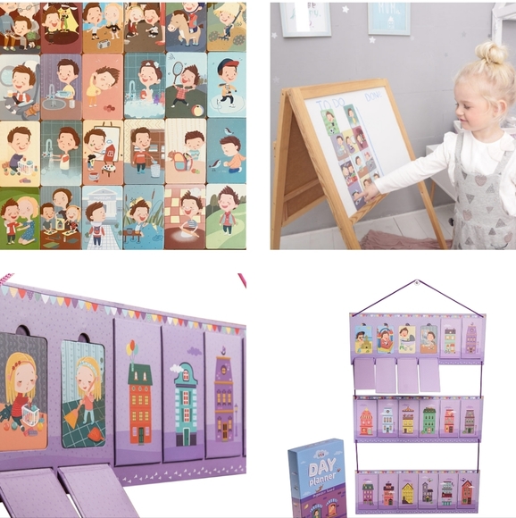 okid Other - Learning cards Visual  Daily Routine Magnetic Picture Cards OKID Boy/male